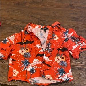 Hawaiian Shirt John B Crop Top